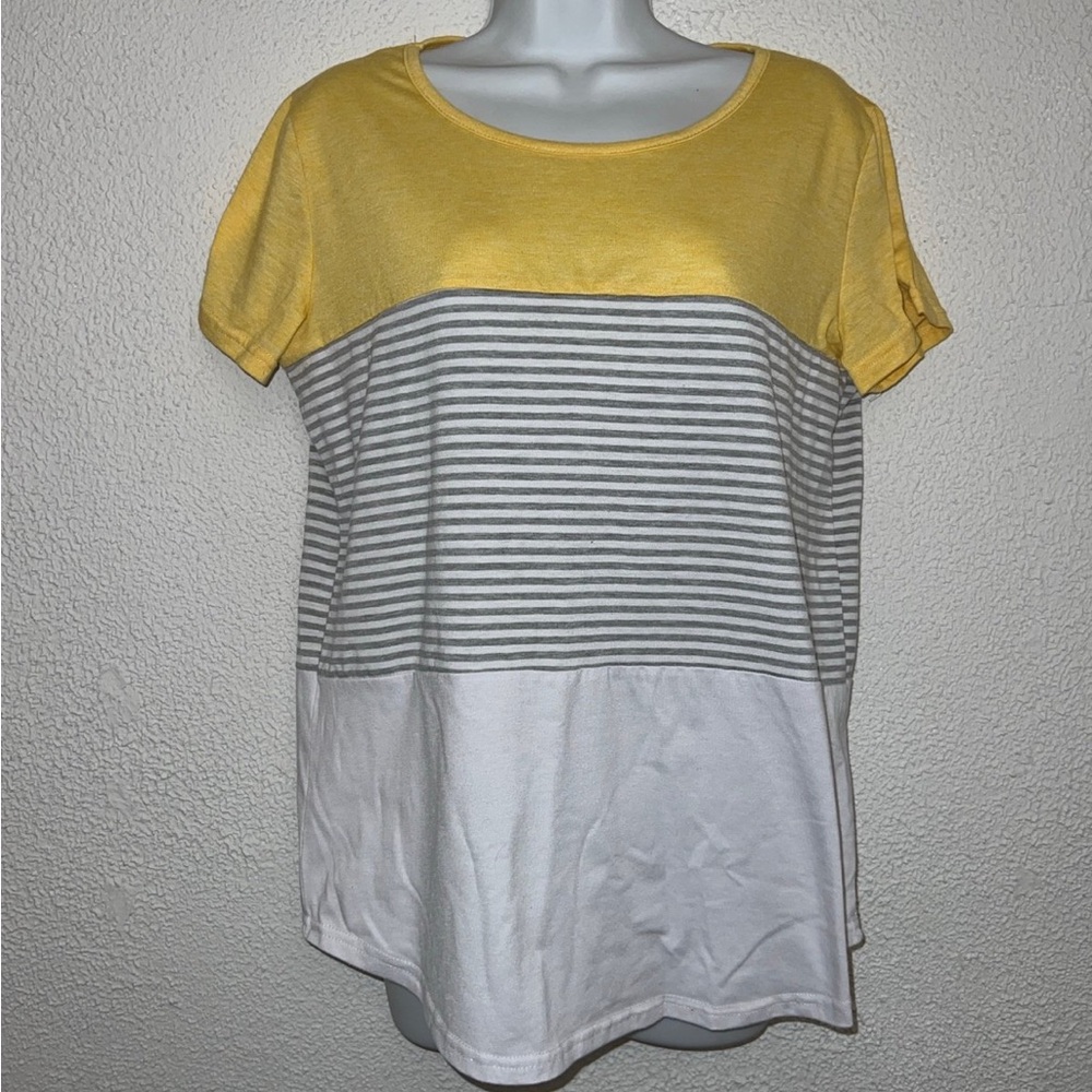 Yellow Striped Top
